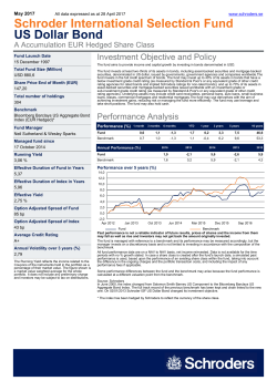 Schroder International Selection Fund US Dollar Bond