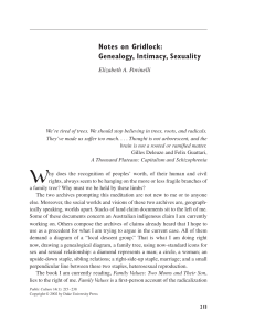 Notes on Gridlock - Elizabeth A. Povinelli