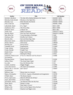 On Your Mark - Hammond Public Library