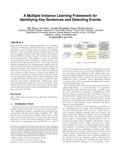 A Multiple Instance Learning Framework for Identifying Key