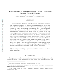 Predicting Planets in Known Extra