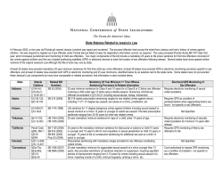State Statutes Related to Jessica`s Law