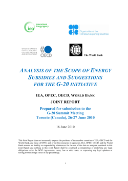Analysis of the Scope of Energy Subsidies and Suggestions for the
