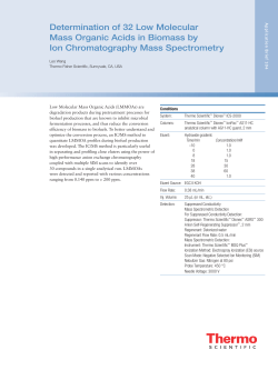 Determination of 32 Low Molecular Mass Organic Acids in Biomass