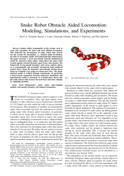 Snake Robot Obstacle Aided Locomotion: Modeling, Simulations