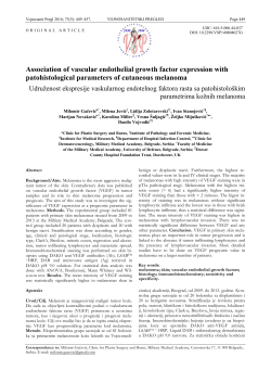 Association of vascular endothelial growth factor expression with