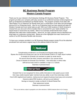 BC Business Rental Program - ACEC-BC