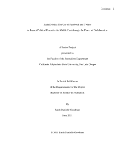 Social Media: The Use of Facebook and Twitter to Impact Political