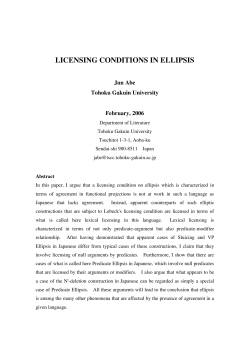 LICENSING CONDITIONS IN ELLIPSIS