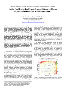 Cruise Fuel Reduction Potential from Altitude and Speed