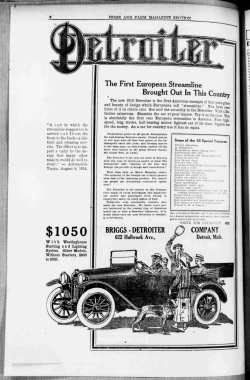 The First European Streamline