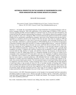 historical perspective on the hazards of environmental lead from