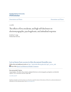 The effects of low, moderate, and high self-disclosure