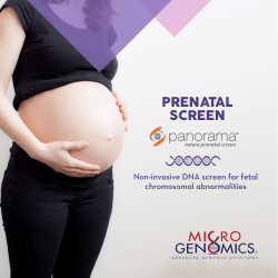 PANORAMA® is a non-invasive prenatal screening