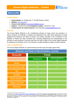 Human Rights Defender - Poland - Anti