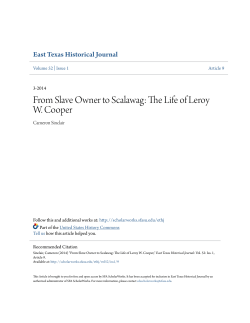 From Slave Owner to Scalawag: The Life of