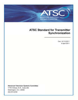 ATSC Standard for Transmitter Synchronization