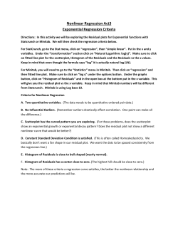 Nonlinear Regression Act3 Exponential Regression Criteria