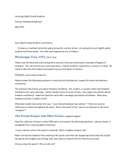 Mississippi Trial, 1955,Chris Crow The Dream Keeper and Other