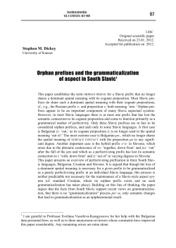 Orphan Prefixes - KU ScholarWorks