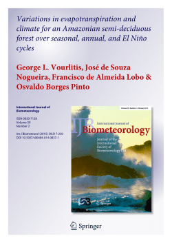 Long-term variation in evapotranspiration and climate for a