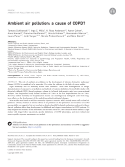 Ambient air pollution: a cause of COPD?
