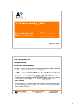 Laser Beam Welding (LBW)