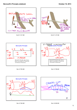 Bernoulli`s Principle.notebook