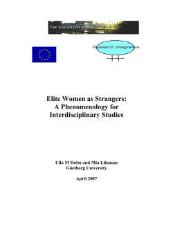 Holm, Ulla M and Mia Liinason (G&ouml;teborg) Elite