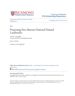 Proposing New Barrens National Natural Landmarks