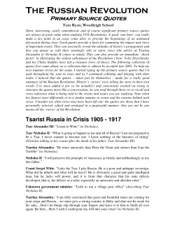 The Russian Revolution