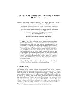 DIVE into the Event-Based Browsing of Linked Historical Media