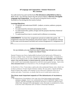 AP Language and Composition&mdash;Summer Homework Mrs. Lineman