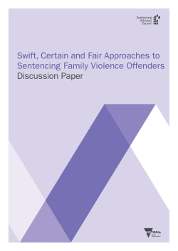 Swift, Certain and Fair Approaches to Sentencing Family Violence