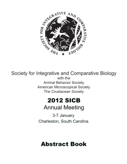 SICB 2012 Annual Meeting Abstracts