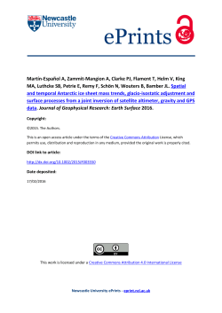 Spatial and temporal Antarctic Ice Sheet mass trends, glacio