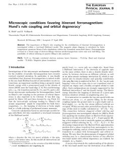 Microscopic conditions favoring itinerant ferromagnetism: Hund`s