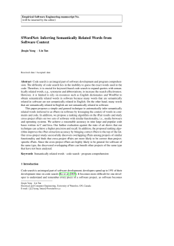 SWordNet: Inferring Semantically Related Words from Software