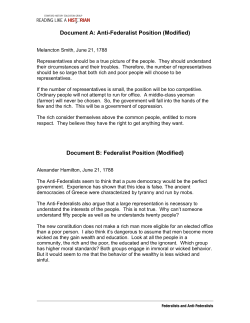 Federalists and Antifederalists