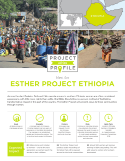 esther project ethiopia