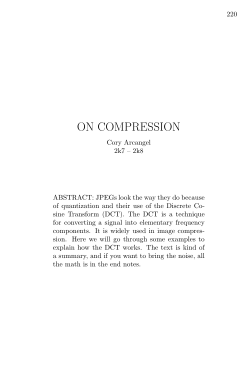 ON COMPRESSION