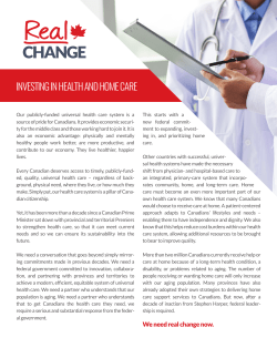 Investing in health and home care