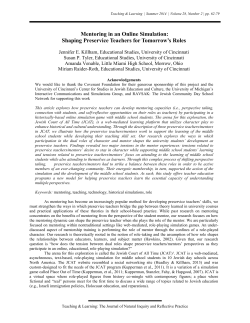 Mentoring in an Online Simulation