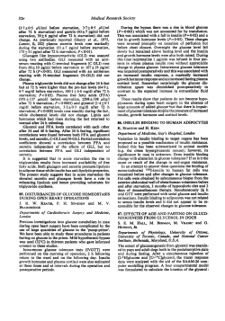 Effects of Age and Fasting on Gluco