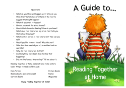 Questions &bull; What do you think will happen next? Why do you think