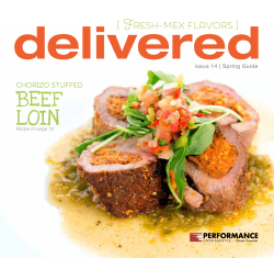 2017 Spring Delivered - PERFORMANCE Foodservice