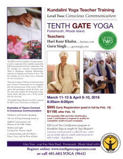 Kundalini Yoga Teacher Training Level Two