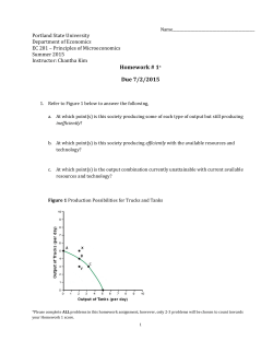 Homework # 1* Due 7/2/2015