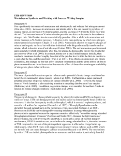 EEB 4609W/5609 Workshop on Synthesis and Working with