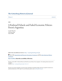 A Railroad Debacle and Failed Economic Policies: Peron`s Argentina